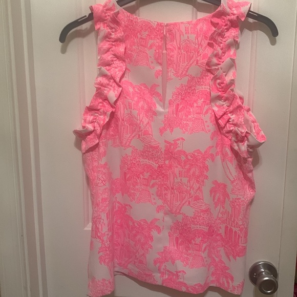 NWT Lilly Pulitzer Kailee Sleeveless Ruffle Top - Picture 4 of 9